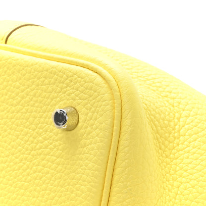 Hermes Taurillon Clemence Picotin Lock 22 MM Limoncello 11 of 11