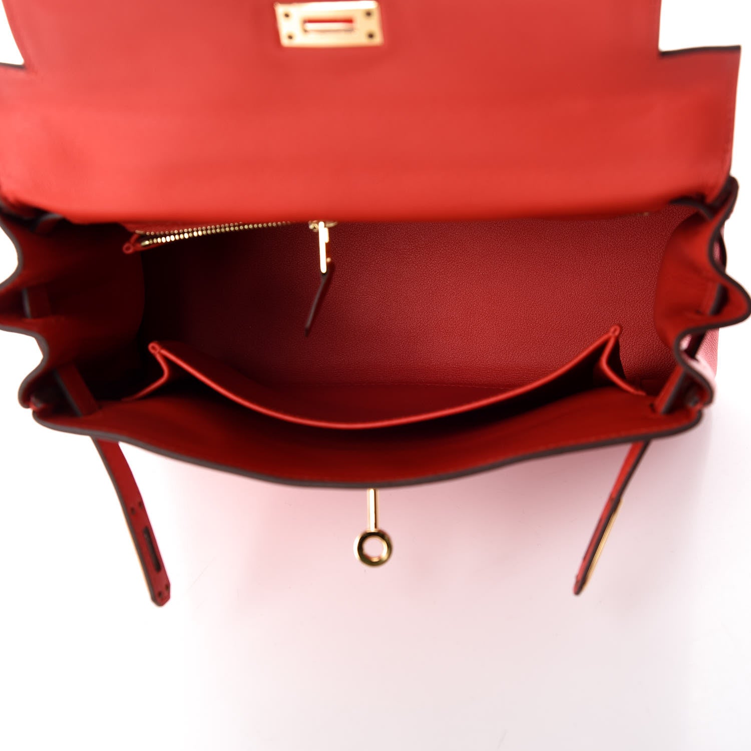 Hermes Swift Kelly Retourne 25 Rouge Tomate 15 of 36