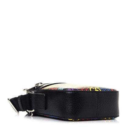 Gucci GG Supreme Monogram Psychedelic Messenger Bag Black 3 of 10