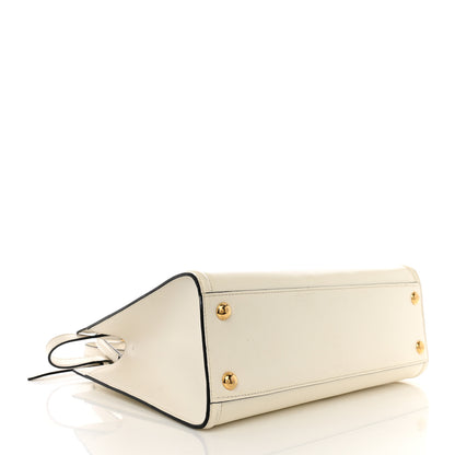 Prada Saffiano Soft Calfskin Zippered Tote  White 4 of 11