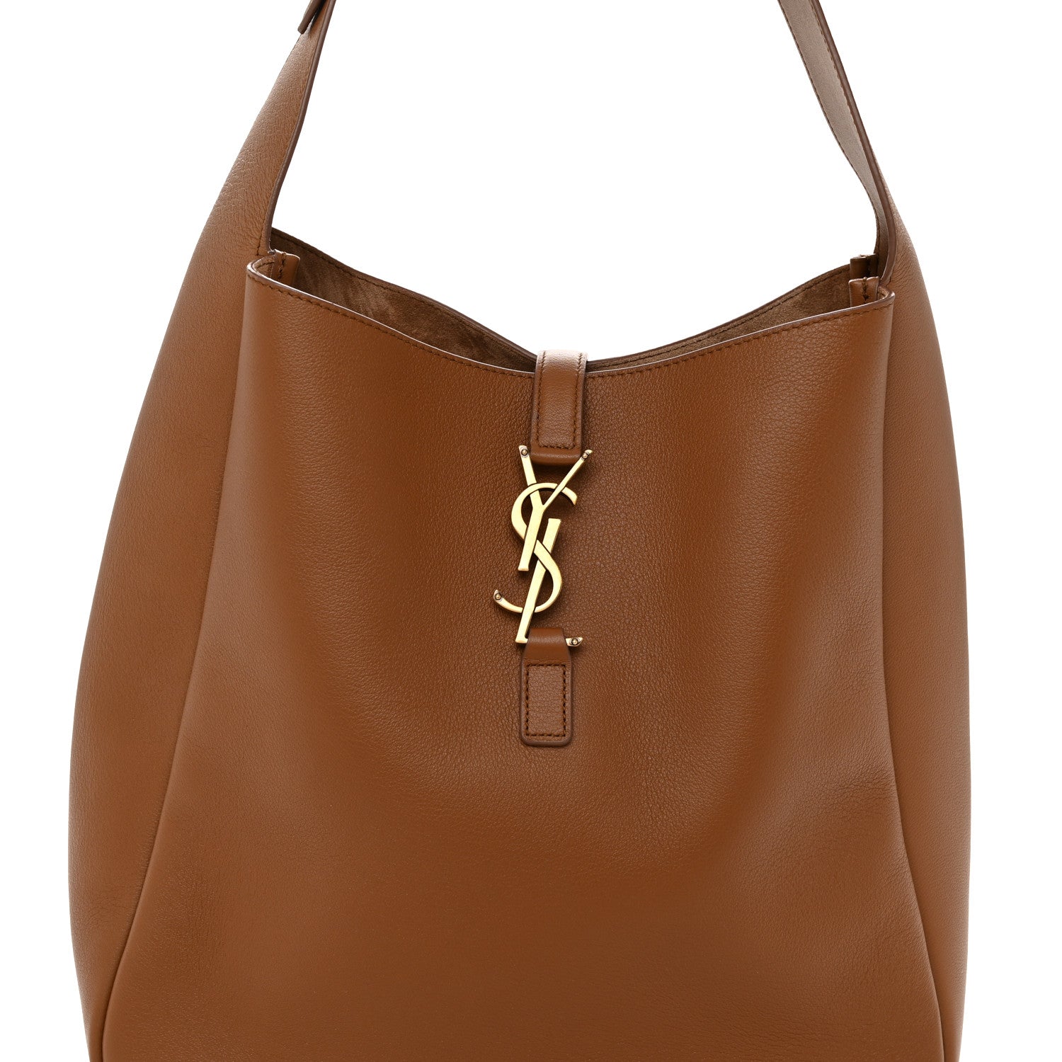 Saint Laurent Supple Calfskin Large Le 5 A 7 Soft Hobo Fox 8 of 12