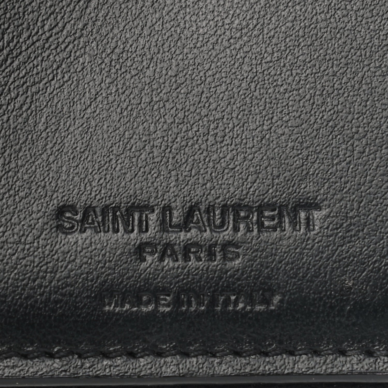 Saint Laurent Calfskin Matelasse Joan Compact Zip Around Wallet Black 6 of 9