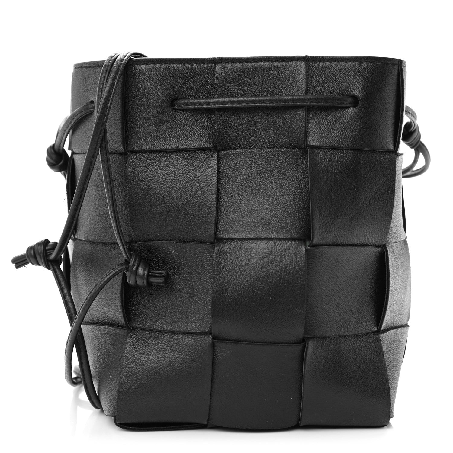 Bottega Veneta Nappa Maxi Intrecciato Cassette Bucket Bag Black 1 of 10