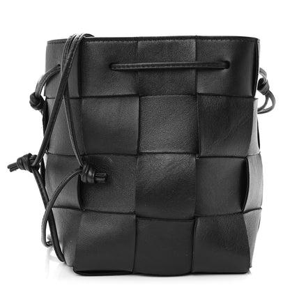 Bottega Veneta Nappa Maxi Intrecciato Cassette Bucket Bag Black 1 of 10
