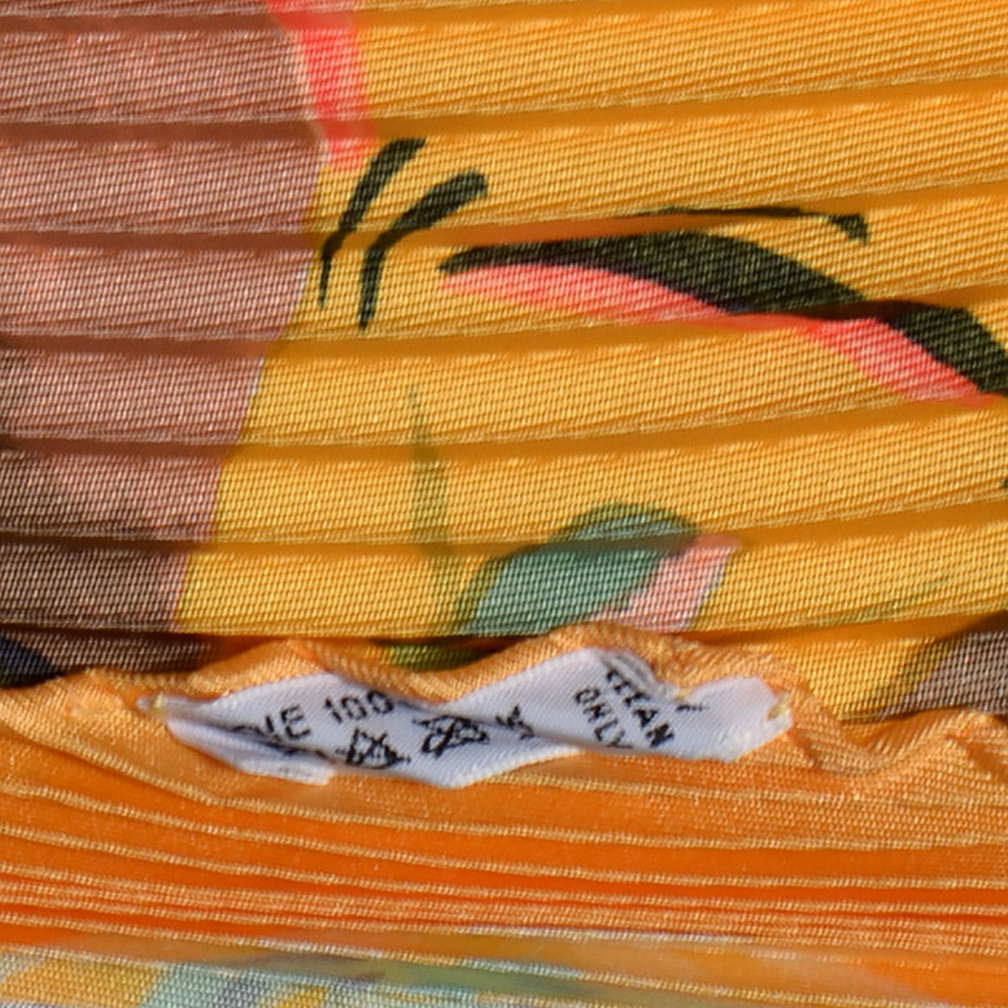 Silk Plisse Smile in The Third Millenary Scarf 90 Yellow