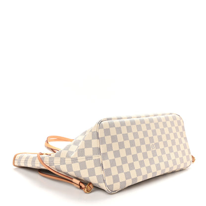 Louis Vuitton Damier Azur Neo Neverfull MM Rose Ballerine 4 of 9