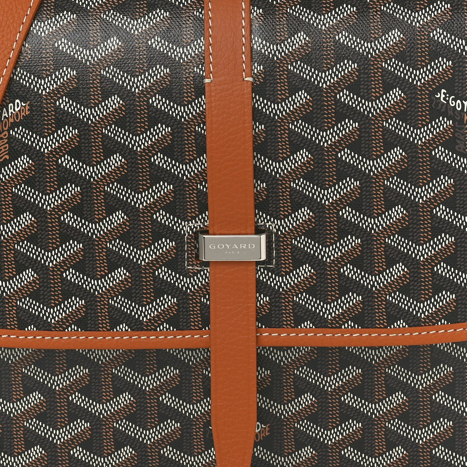 Goyard Goyardine Belvedere II MM Messenger Bag Black Gold 7 of 9