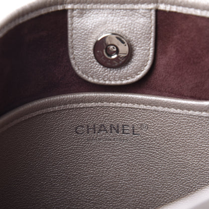 Chanel Metallic Calfskin Quilted Jungle Stroll Hobo Gold 8 of 10