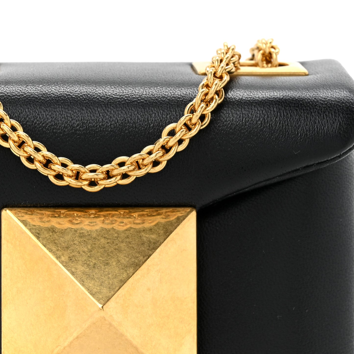 Nappa Micro One Stud Chain Bag Black