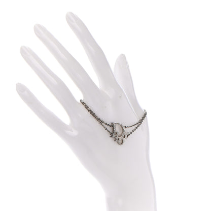 Christian Dior Crystal Logo Bracelet Silver 2 of 5