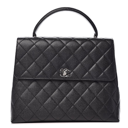 Chanel Caviar Quilted Jumbo Kelly Flap Black 1 of 12