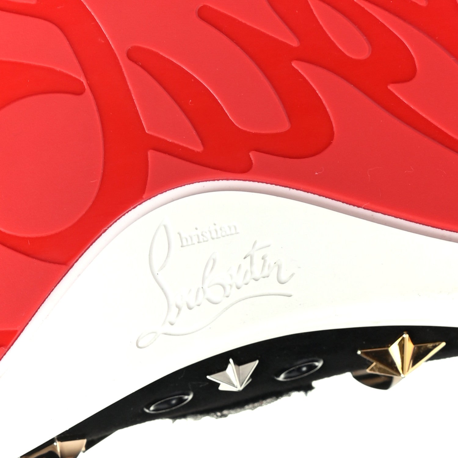 Christian Louboutin Veau Velours Velvet Patent Calfskin Mens Loubacademia Flat Sneakers 41.5 Black 7 of 9