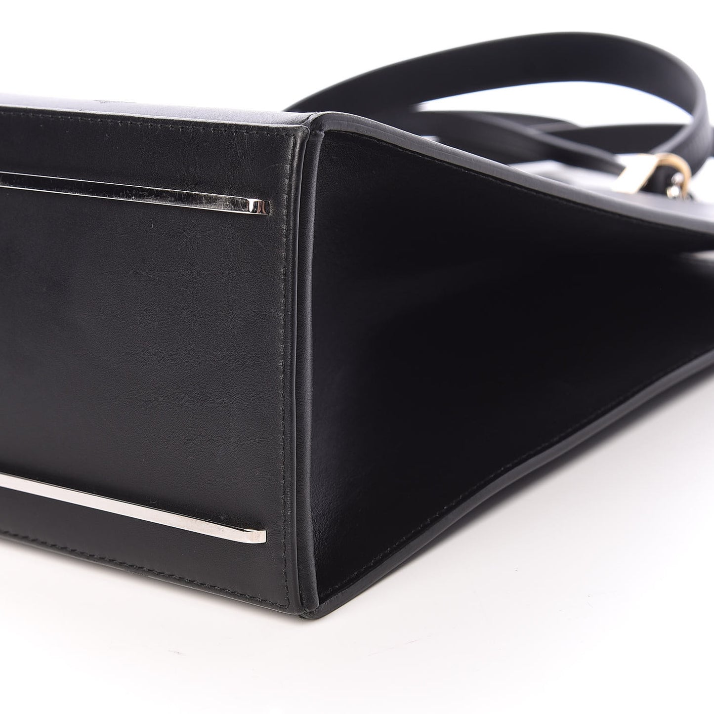 Calfskin Le Dix Soft Cabas M Shoulder Bag Black