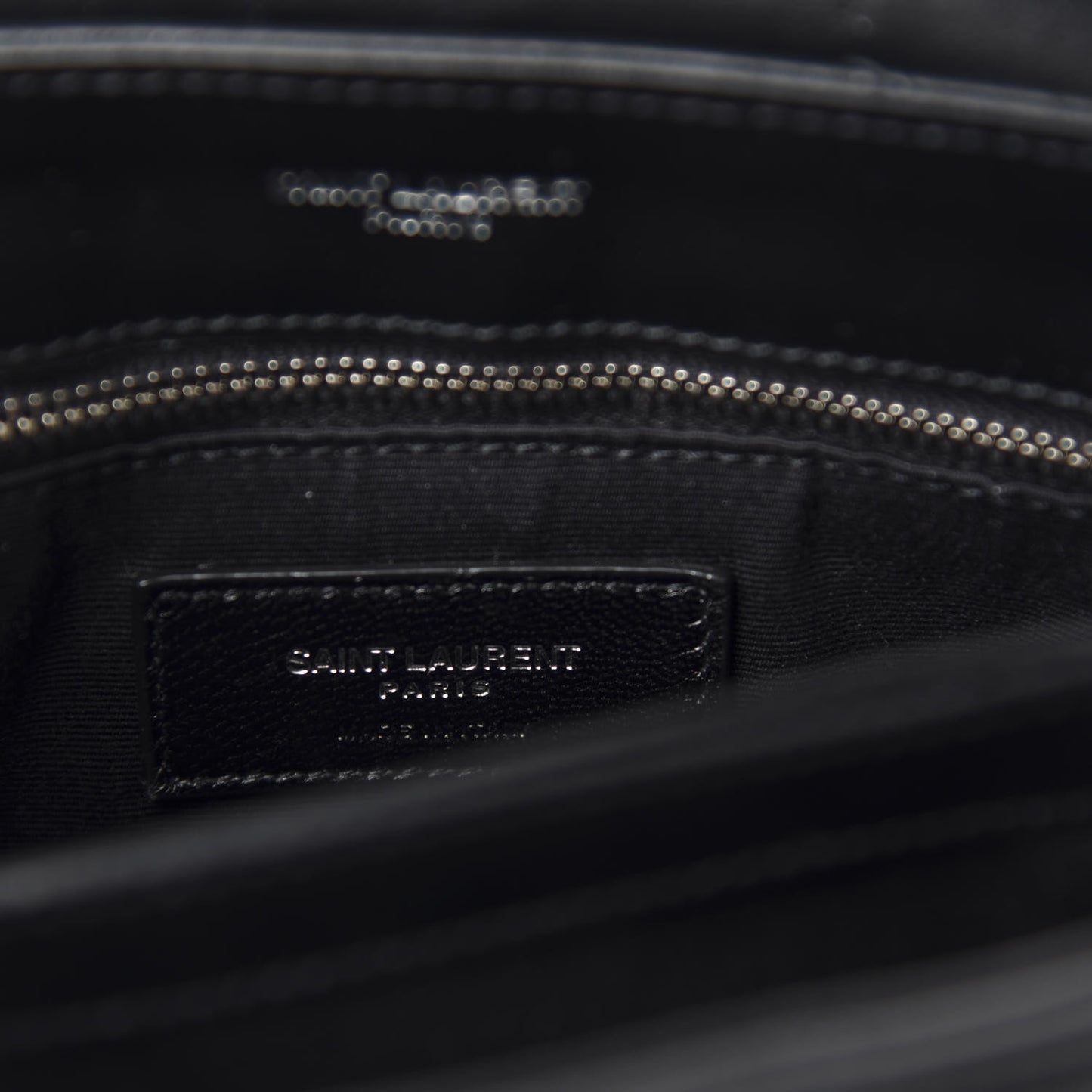 Calfskin Y Quilted Monogram Toy Loulou Crossbody Bag Black