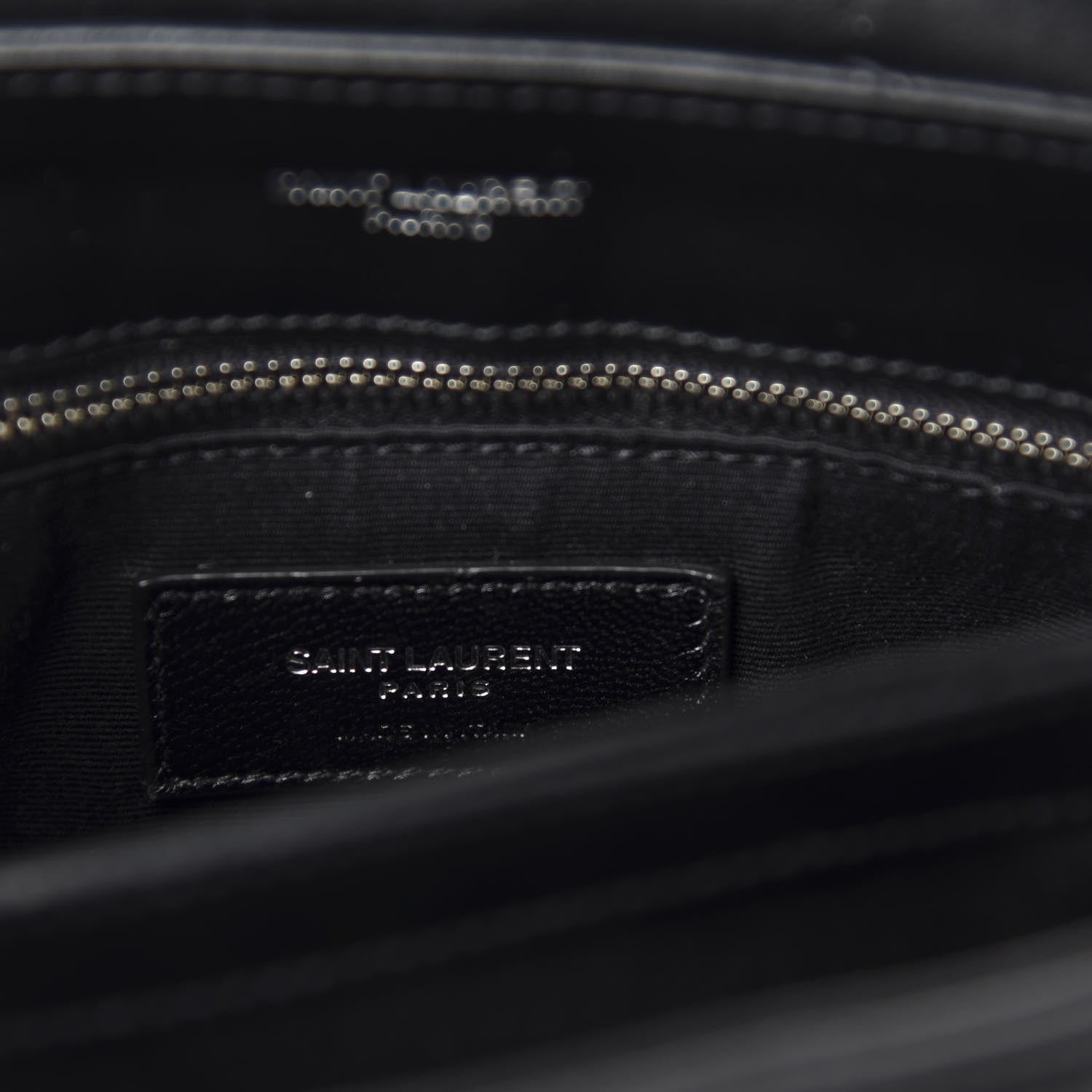 Saint Laurent Calfskin Y Quilted Monogram Toy Loulou Crossbody Bag Black 10 of 13