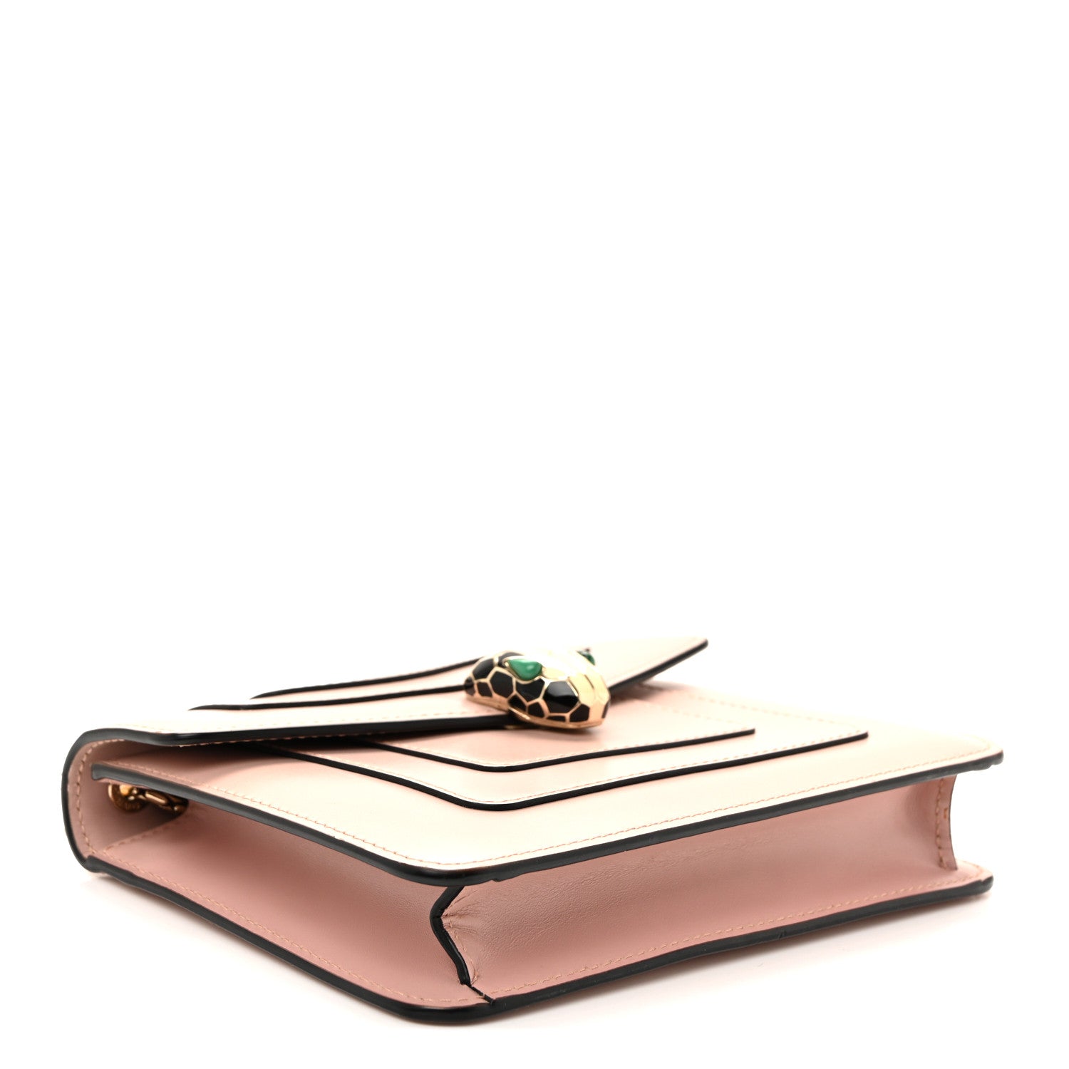 Bulgari Calfskin Small Serpenti Forever Snake Strap Crossbody Bag Light Pink 4 of 10