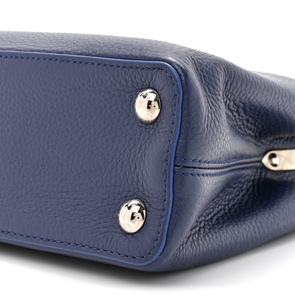Louis Vuitton Taurillon Snakeskin Capucines BB Dark Blue 9 of 10