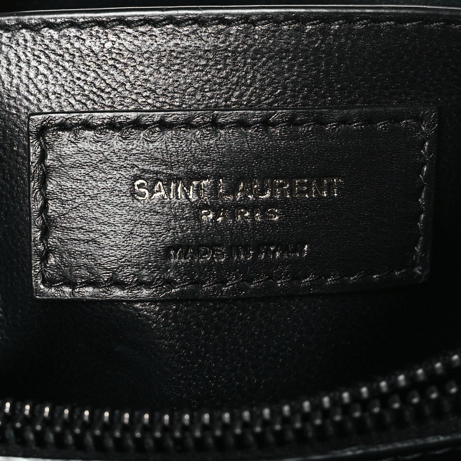 Saint Laurent Calfskin Y Quilted Monogram Monochrome Small Loulou Chain Satchel Black 6 of 9
