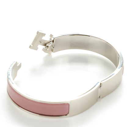 Hermes Enamel Narrow Clic Clac H Bracelet PM Bois De Rose 4 of 5