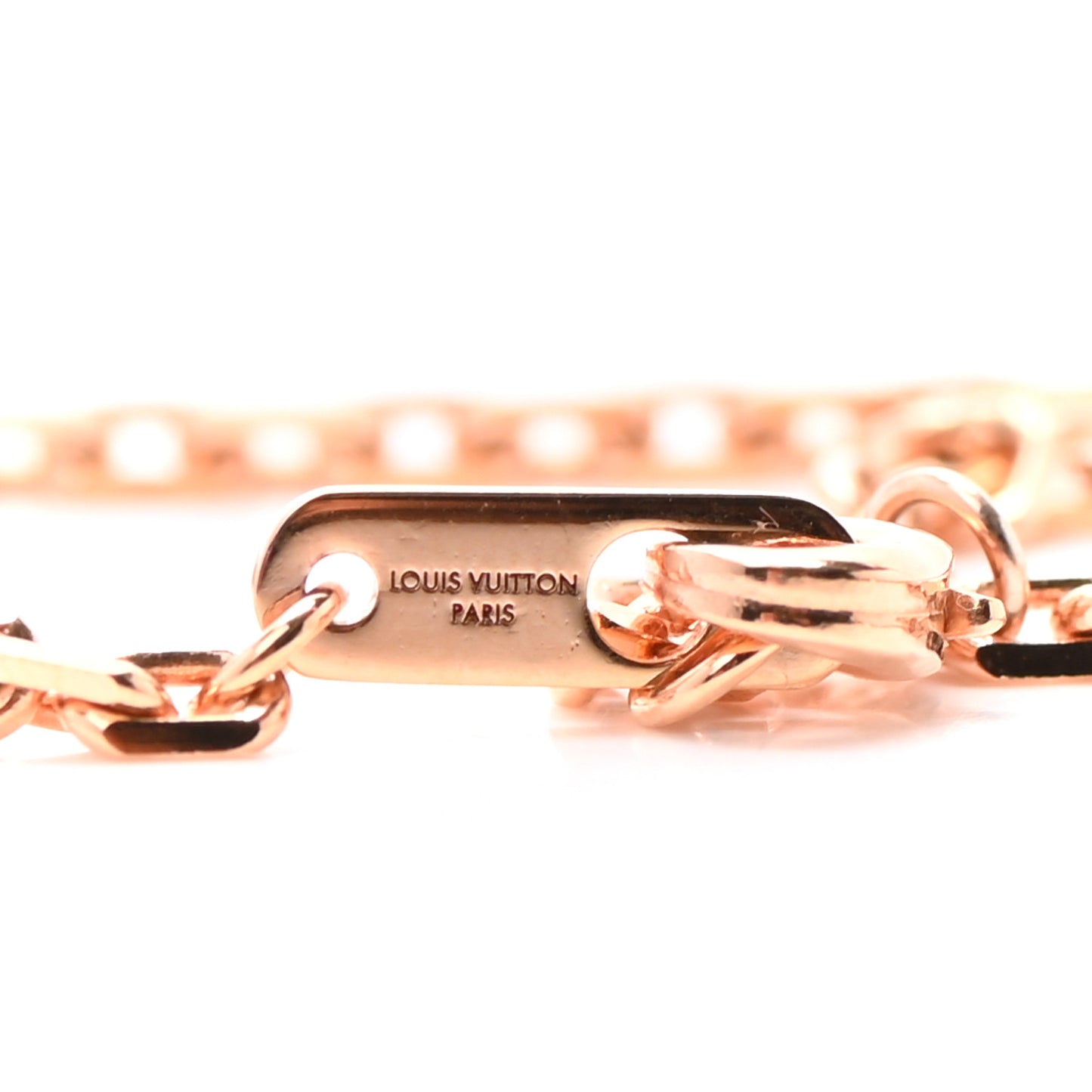 LV Sound Keyboard Necklace Rose Gold