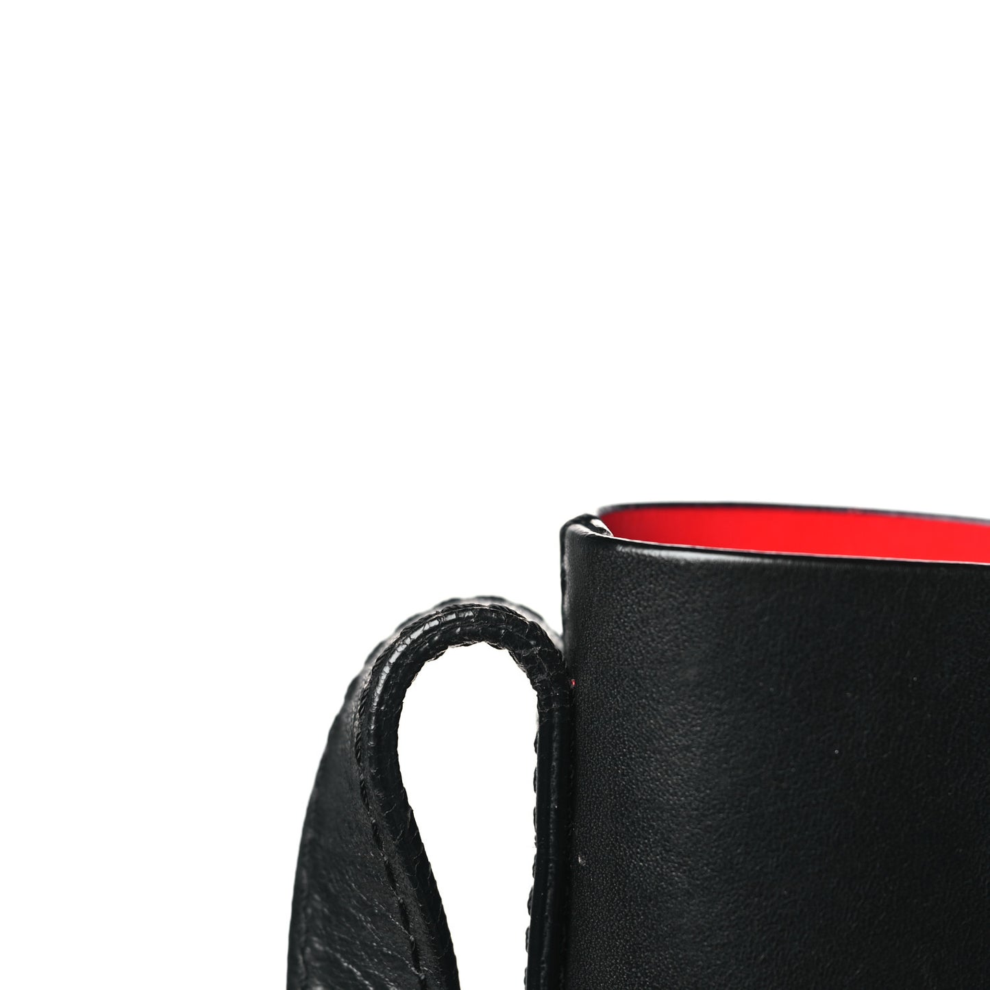 Calfskin Bucket Bag Black Flamma