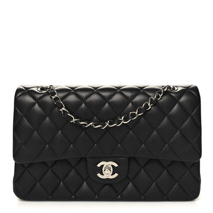 Chanel Lambskin Quilted Medium Double Flap Black 1 of 10