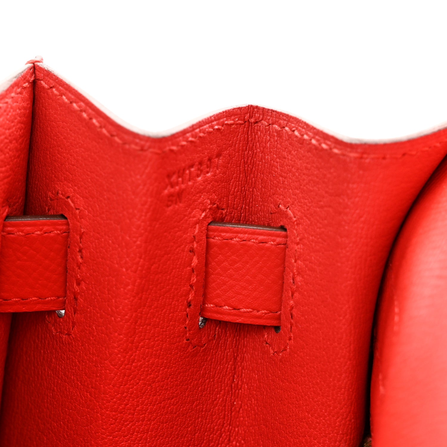 Hermes Epsom Kelly Sellier 32 Rouge Tomate 7 of 9