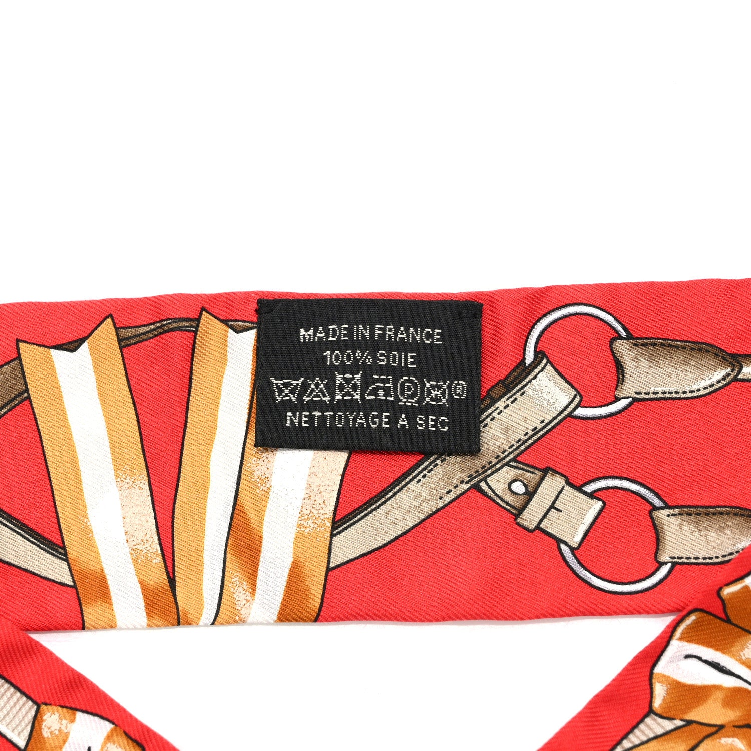 Hermes Silk Jumping Twilly Rouge Vif Caramel 4 of 4