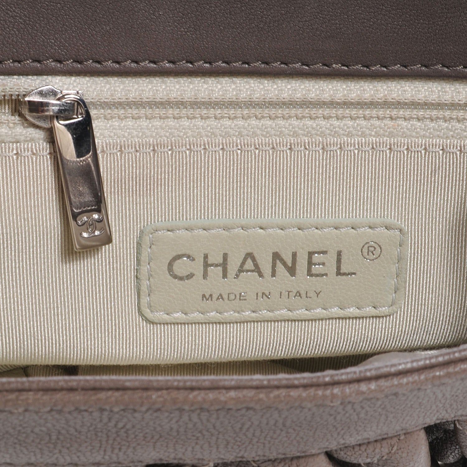 Chanel Washed Lambskin Chain Around Mini Messenger Taupe 7 of 9