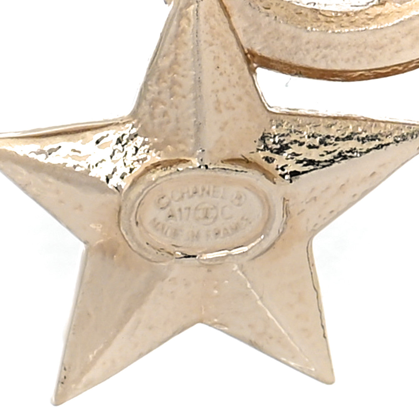 Chanel Baguette Crystal CC Star Brooch Gold 4 of 5