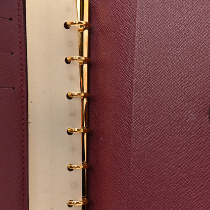 Louis Vuitton Damier Ebene Valise Small Ring Agenda Cover 8 of 9
