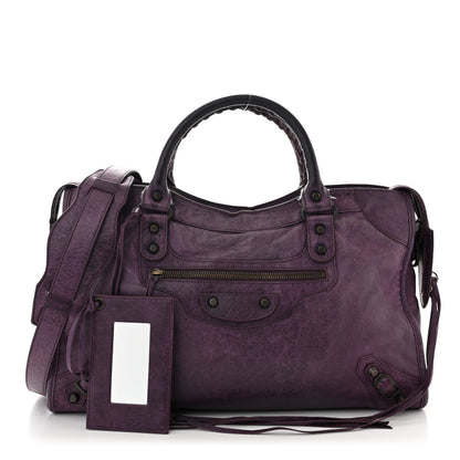 Balenciaga Agneau Classic Hardware City Raisin 1 of 16