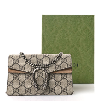 Gucci GG Supreme Monogram Super Mini Dionysus Shoulder Bag Taupe 11 of 11