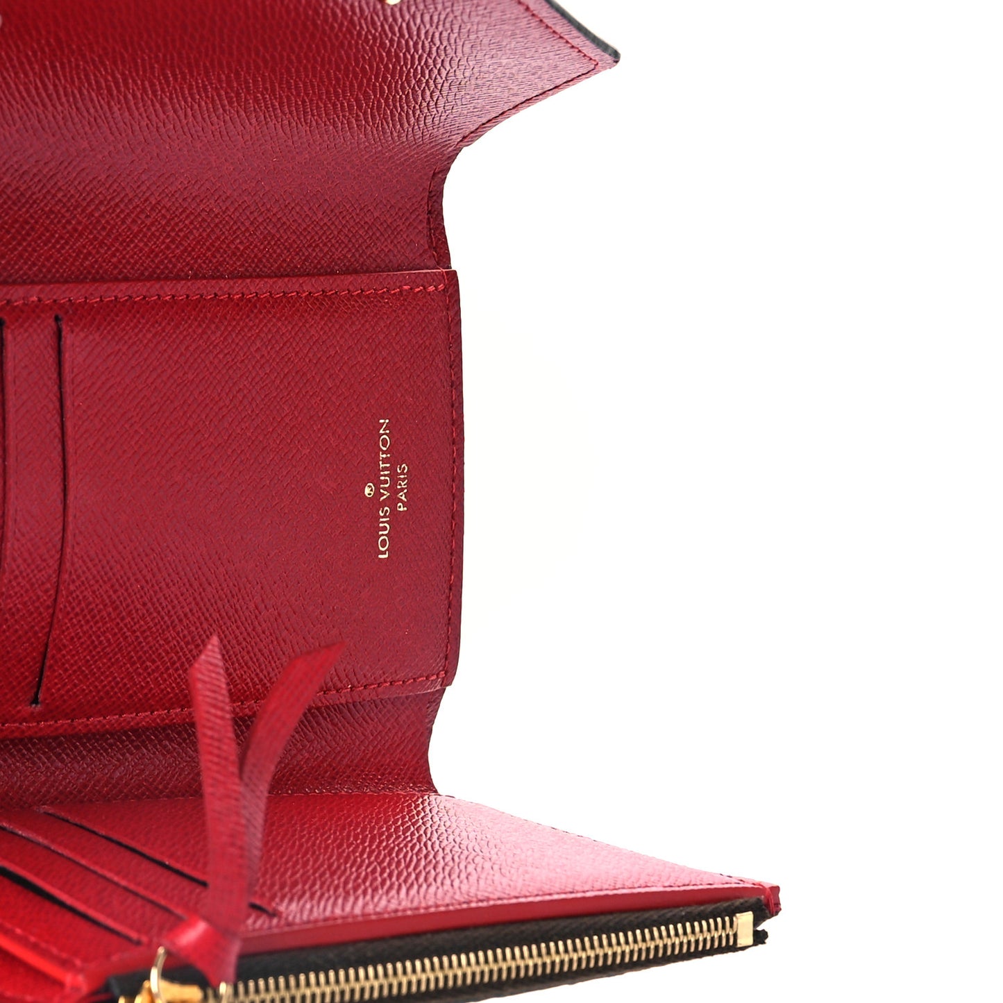 Damier Ebene Victorine Wallet Red