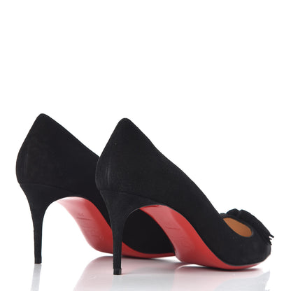 Christian Louboutin Suede Gwalior 70 Pumps 38 Black 4 of 8