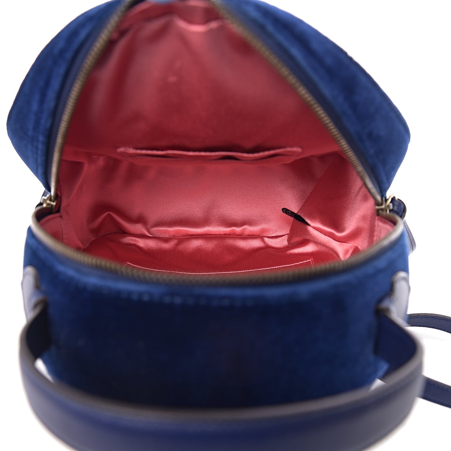Velvet Matelasse GG Marmont Dome Backpack Cobalt Blue