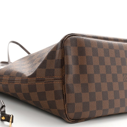 Louis Vuitton Damier Ebene Neo Neverfull MM Rose Ballerine 9 of 10