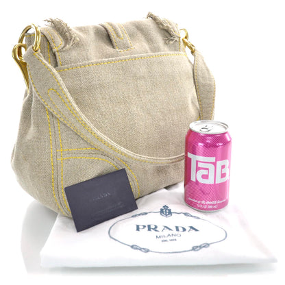 Prada Lino Turnlock Flap Bag Corda 3 of 13