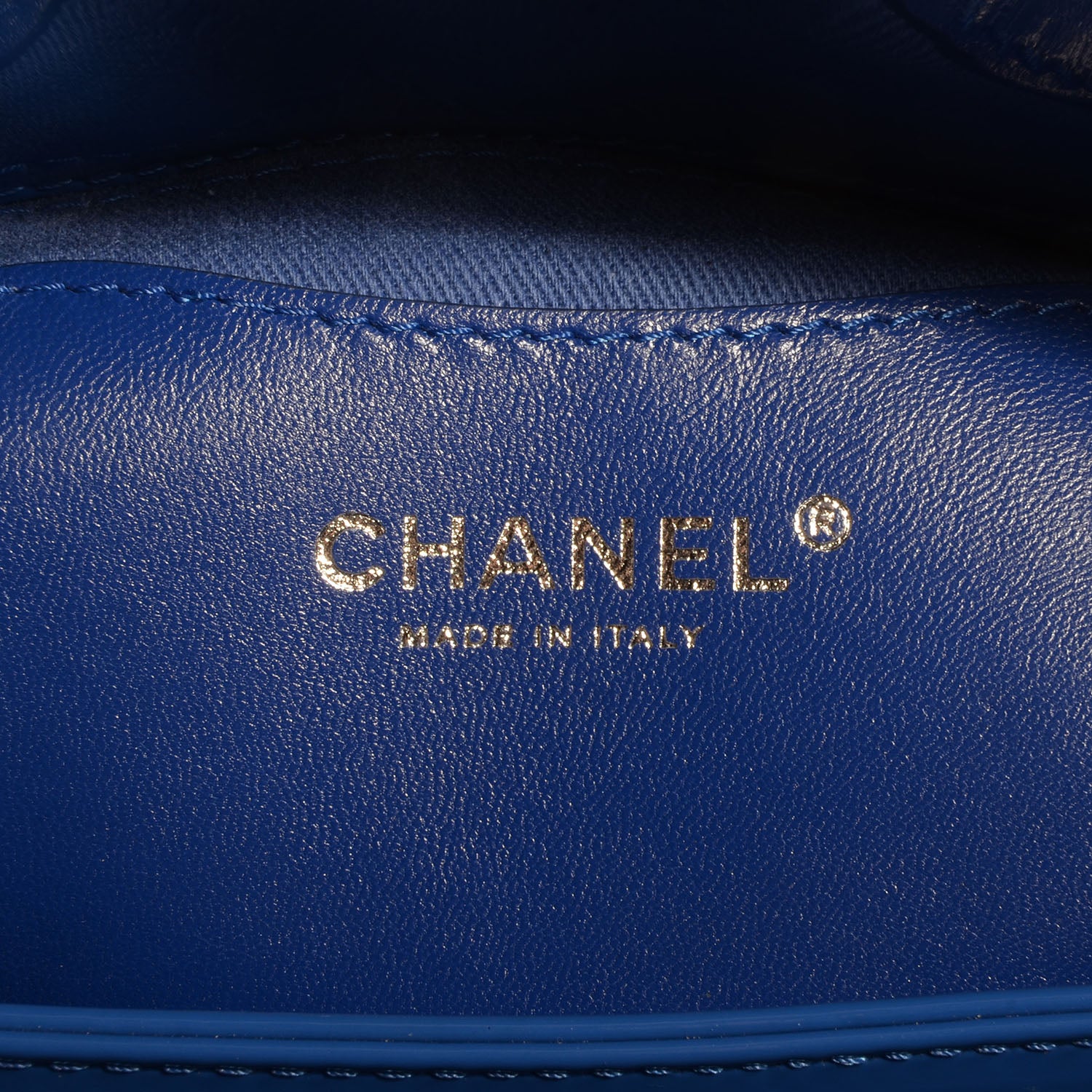Chanel Patent Quilted Large Just Mademoiselle Bowling Bag Dark Blue 6 of 8