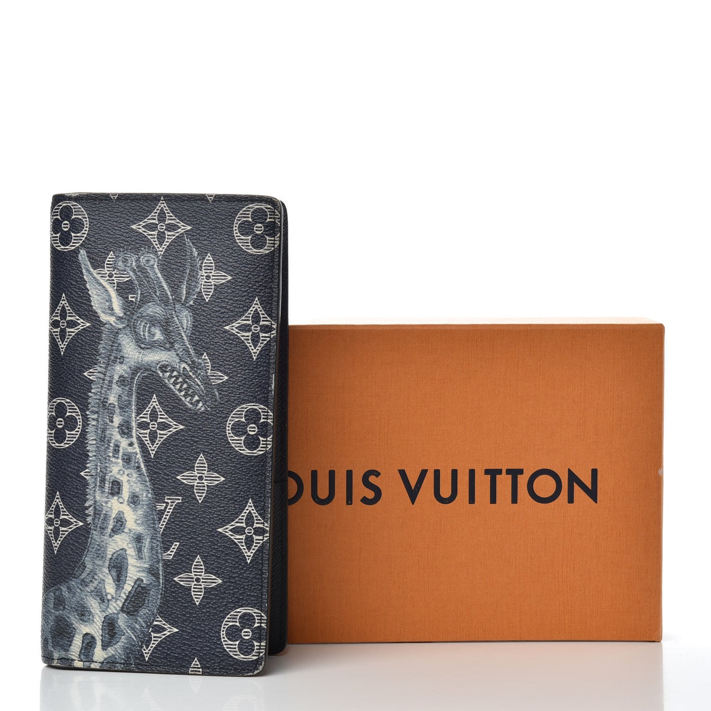 Savane Monogram Chapman Giraffe Brazza Wallet Encre