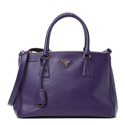 Prada Saffiano Galleria Double Zip Tote Viola 1 of 11