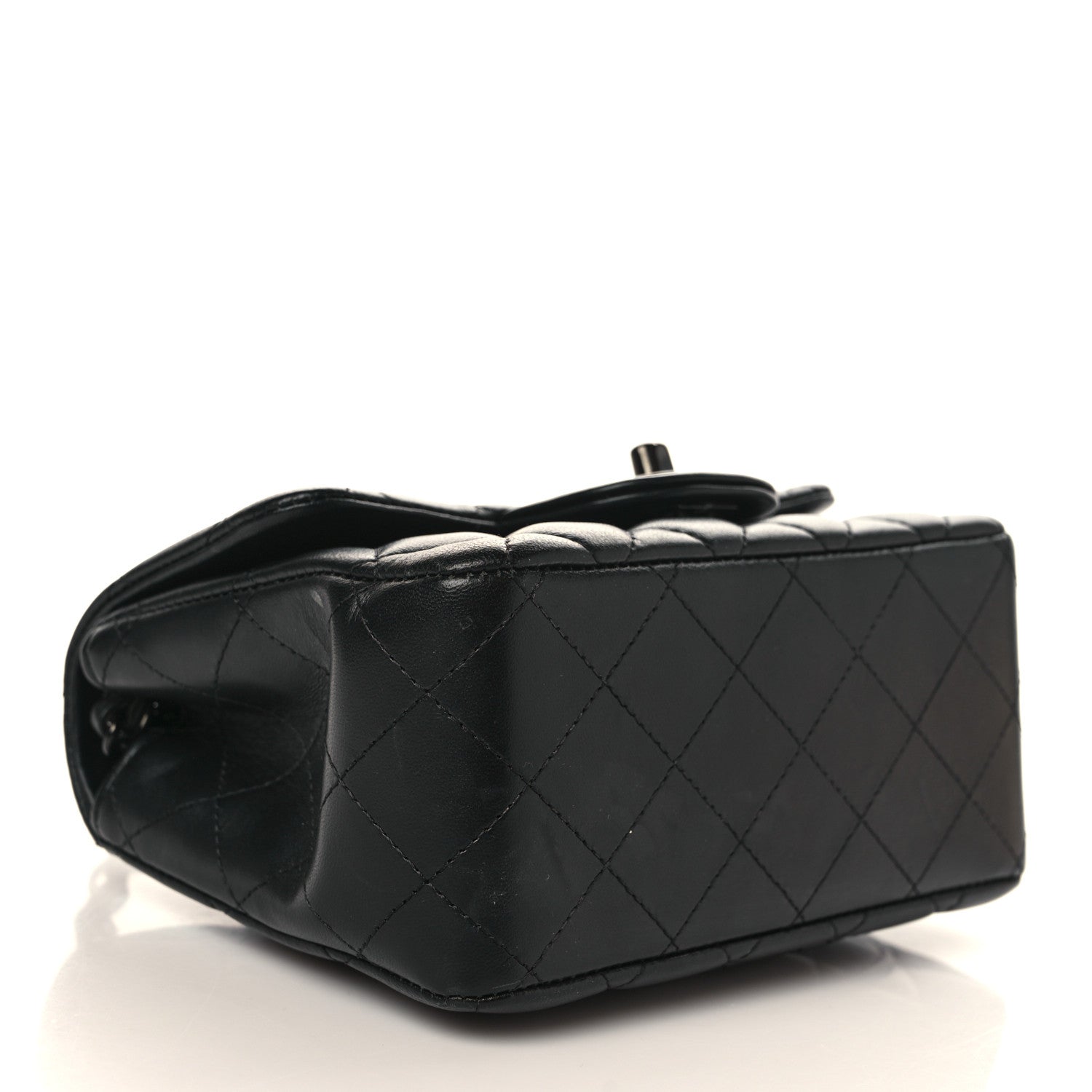 Chanel Lambskin Quilted Mini Square Flap So Black 4 of 9