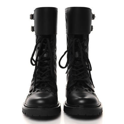 Christian Dior Matte Calfskin Womens D-Trap 30mm Tall Boots 36.5 Black 2 of 8