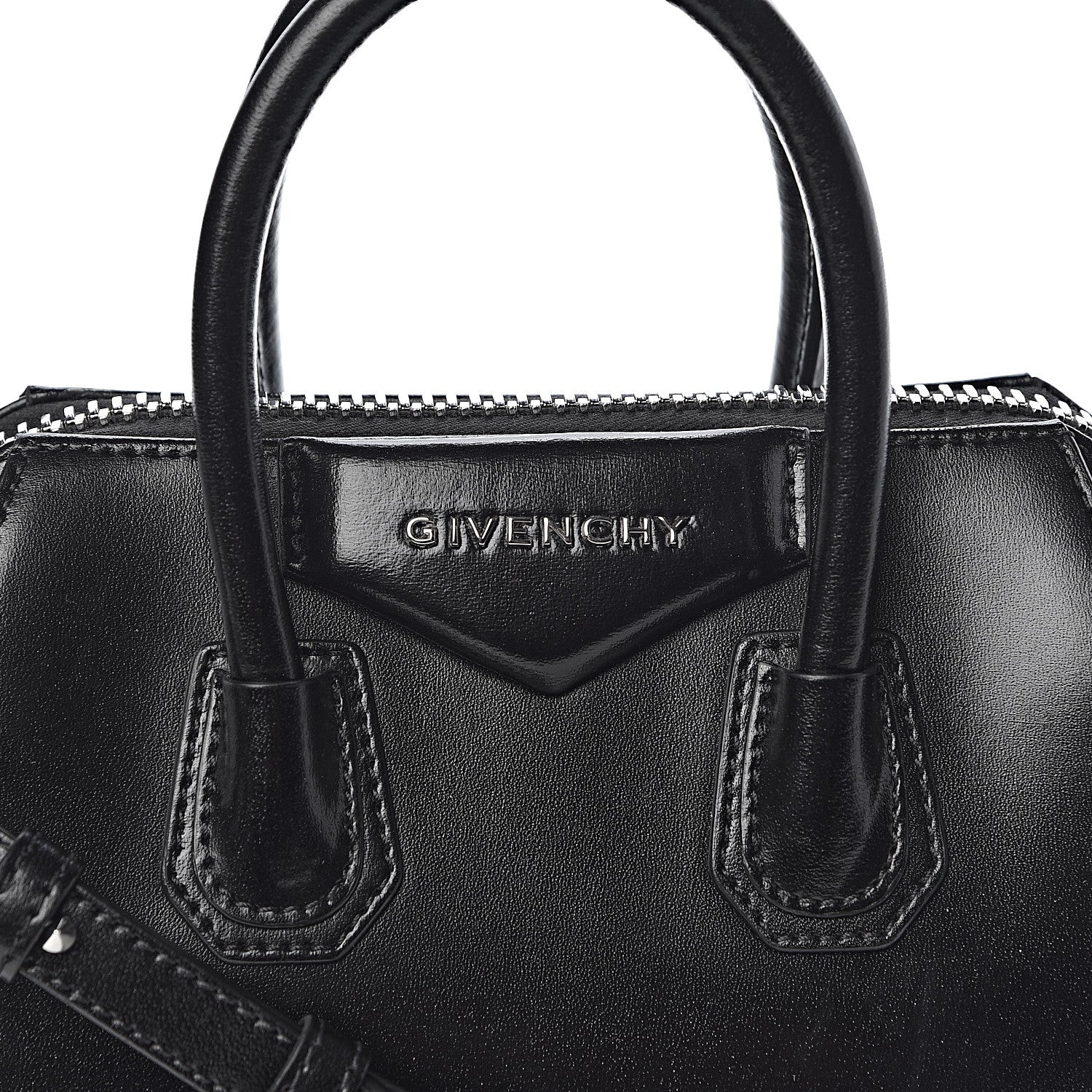 Givenchy Shiny Lord Calfskin Mini Antigona Black 9 of 9