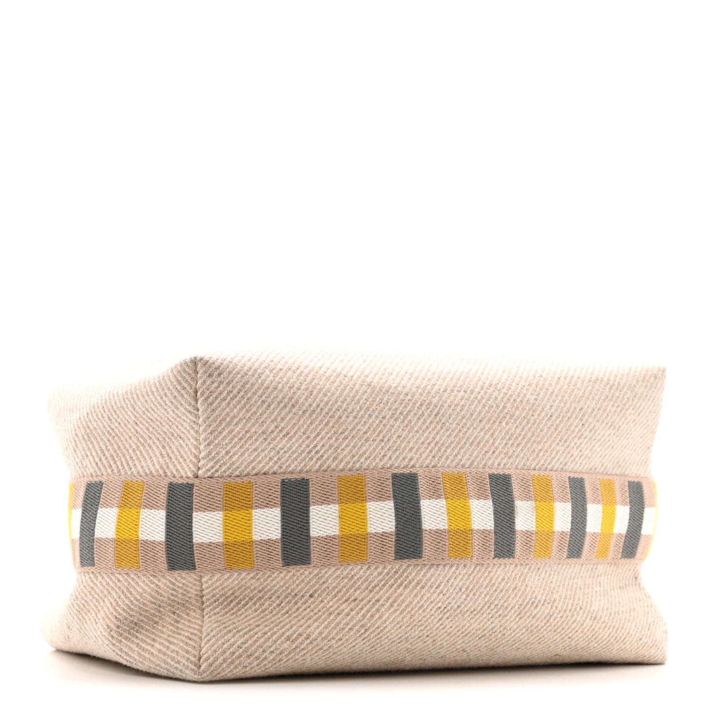 Wool Large Au Carre Bride-A-Brac Pouch Seigle