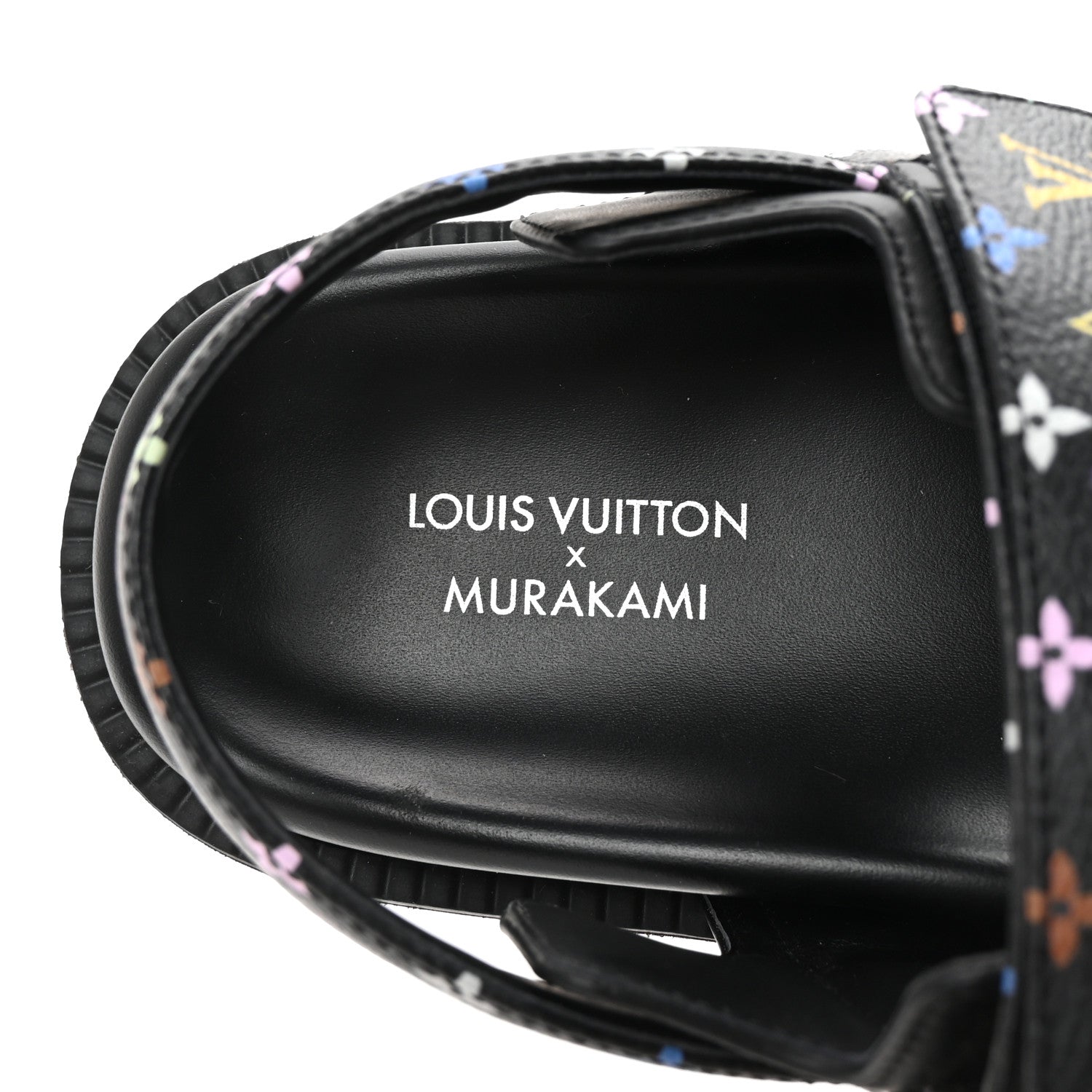 Louis Vuitton LV X TM Monogram Multicolor Sunset Flat Sandals 37.5 Black 8 of 10