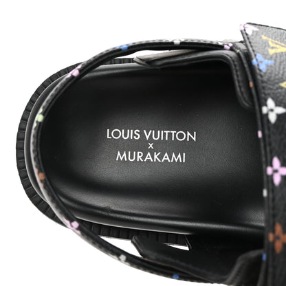 Louis Vuitton LV X TM Monogram Multicolor Sunset Flat Sandals 37.5 Black 8 of 10