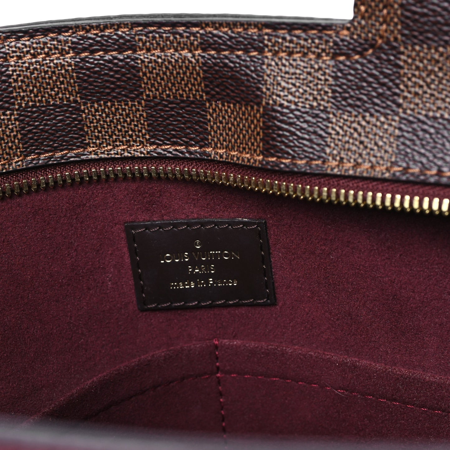 Damier Ebene Taurillon Jersey Bordeaux
