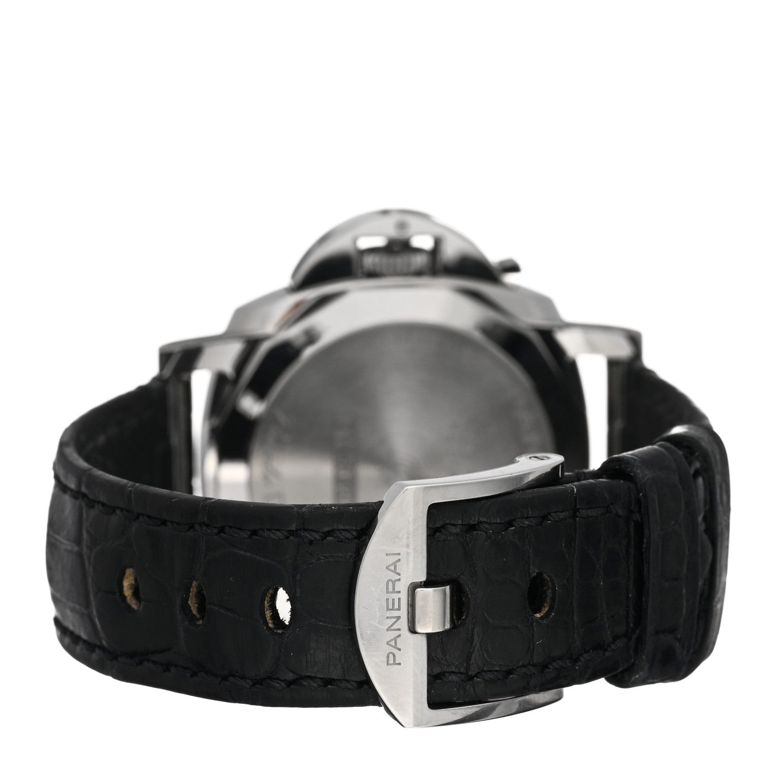Panerai Stainless Steel Alligator 38mm Luminor Automatic Watch Grey PAM01247 3 of 4
