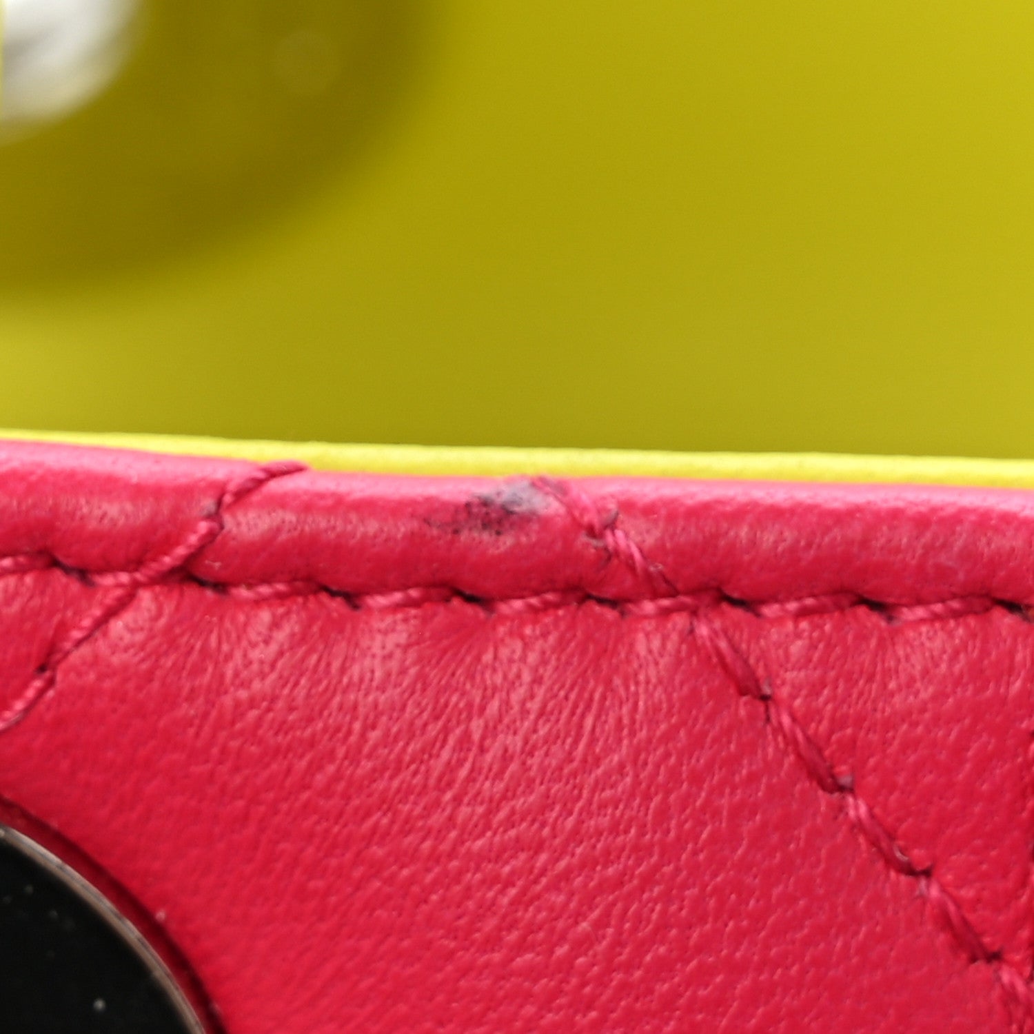 Christian Dior Lambskin Cannage Medium Tri-Color Lady Dior Pink Blue Yellow 12 of 12